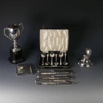 A cased set of six George V silver Teaspoons, by Arthur Price & Co Ltd., hallmarked Birmingham 1933,