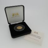 A cased Elizabeth II 'Sapphire Jubilee' gold Proof Sovereign, dated 2017, with certificate.