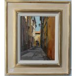 Jeremy Barlow (born 1947), Back Street St. Tropez, oil on board, signed in pencil lower left,