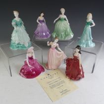 A small quantity of Coalport Debutantes, including Epsom Summer Ball, with certificate, In Love,