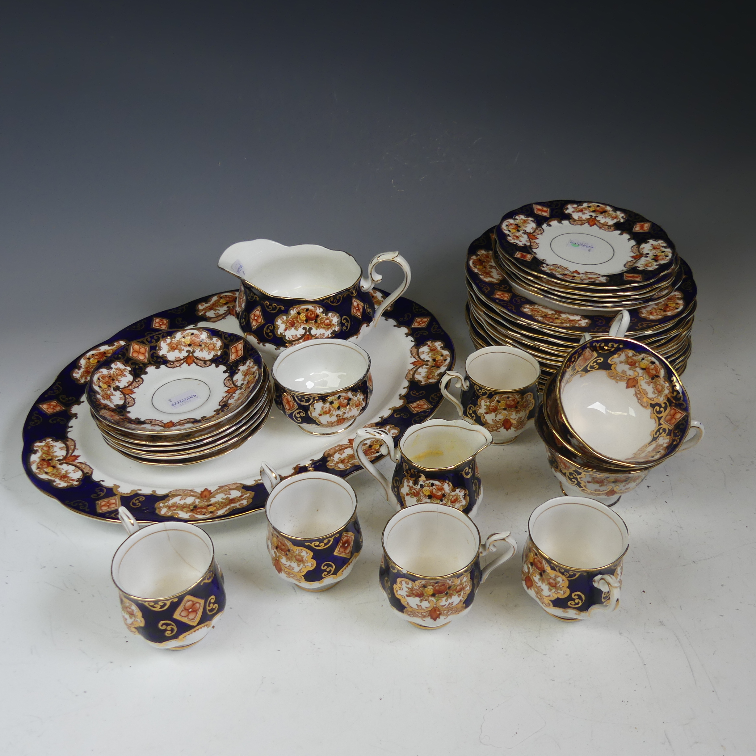 A Royal Albert 'Heirloom' pattern part Tea and Dinner Service, comprising six Tea Cups and - Image 7 of 7