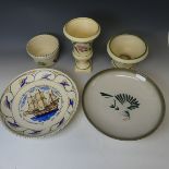 A Honiton Pottery commemorative Charger, celebrating 350th anniversary of the departure of the
