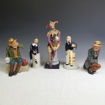 A small quantity of Doulton Character Figures, comprising The Poacher HN2043, Owd Willum HN2042, The