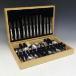 A Canteen of modern silver plated 'Insignia Plate' Cutlery, six place setting, the knives with