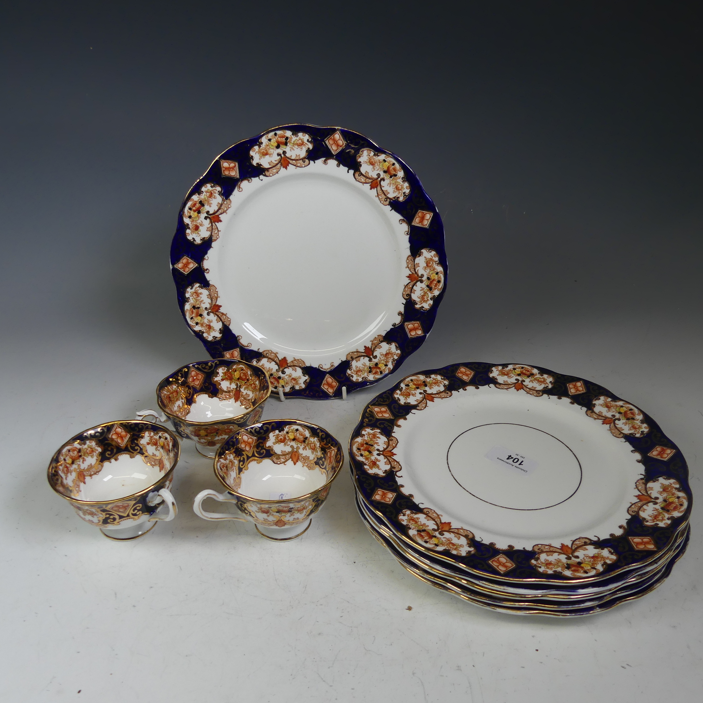 A Royal Albert 'Heirloom' pattern part Tea and Dinner Service, comprising six Tea Cups and