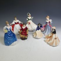 A small quantity of Royal Doulton Figures, to comprise Christmas Day 2002 HN4422, Helen HN3601, Sara