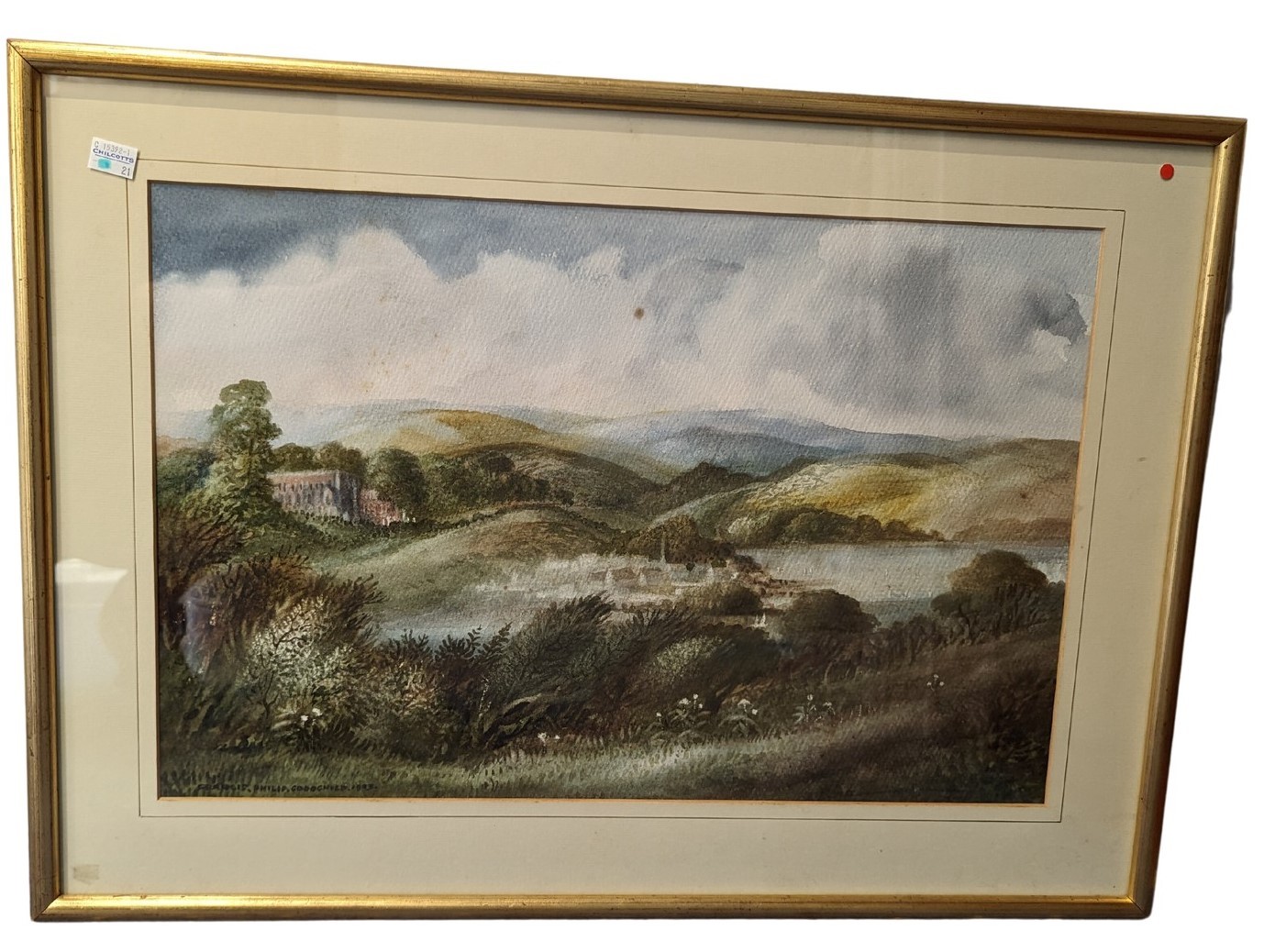 Francis Philip Goodchild (British, 1904-1997), Elgin (?), watercolour, signed and dated 1993,