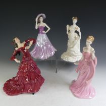 A Coalport limited edition Figure of Bolero, 911/9500, together with Mystique 7461/9500,  Rebecca