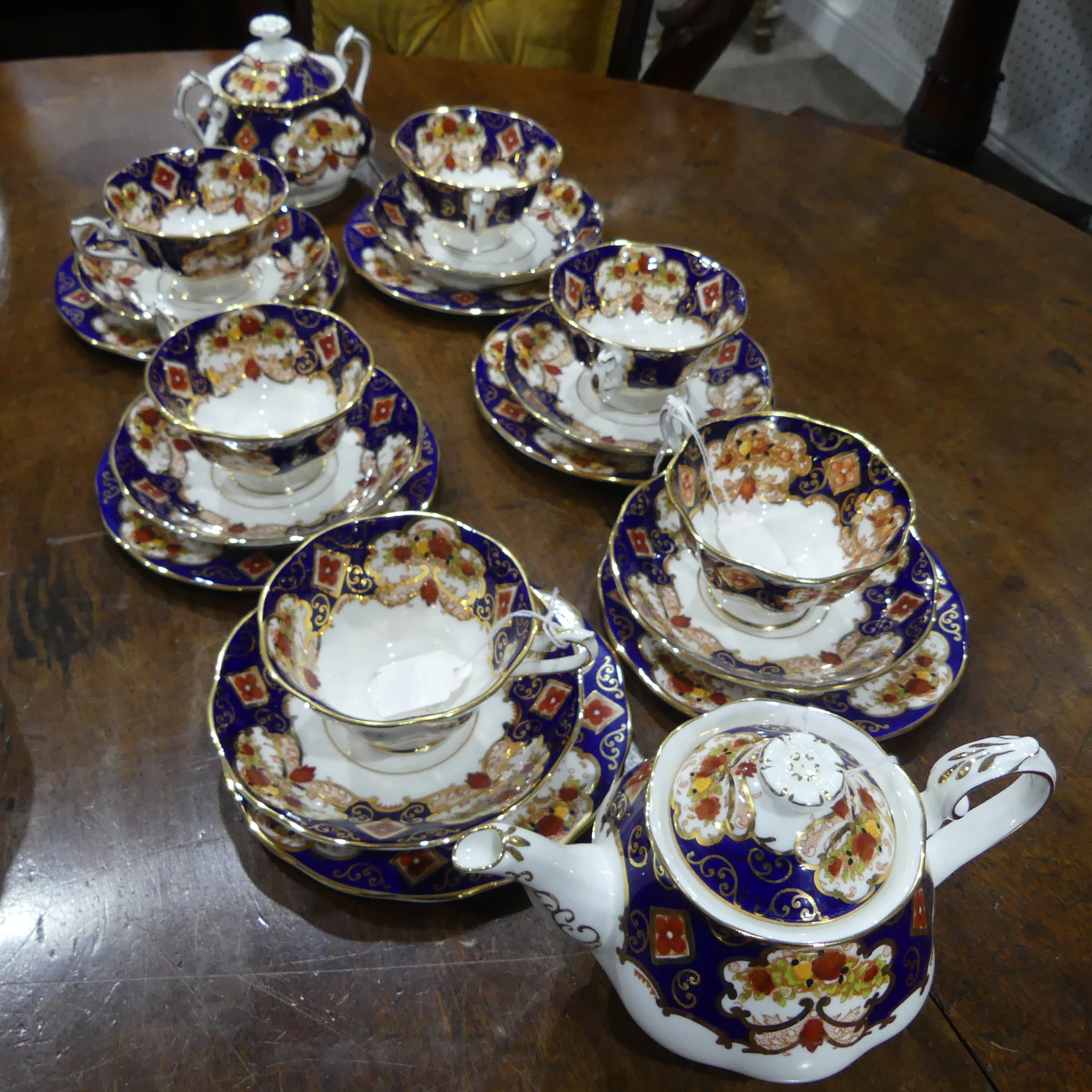 A Royal Albert 'Heirloom' pattern part Tea Service, to comprise six Tea Cups, six Saucers, six Cakes - Image 2 of 3