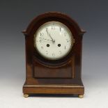 An early-20th century French mahogany mantel Clock, movement signed and stamped, 'B.T.G, 523',