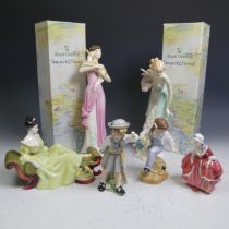 A Royal Doulton Impressions 'Tender Greetings' Figure, HN4261 and 'In Loving Arms' HN4262, both with