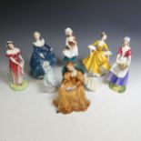 A quantity of Royal Doulton Figures, comprising Dawn HN3258, Lizzie HN2749, Jemma HN3168,