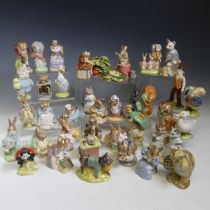 A collection of Beswick and Royal Albert Beatrix Potter Figurines, to comprise three Beswick, one