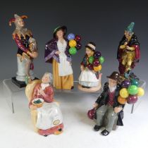 A quantity of Royal Doulton Character Figures, comprising Pied Piper HN2102, Jester HN2016,