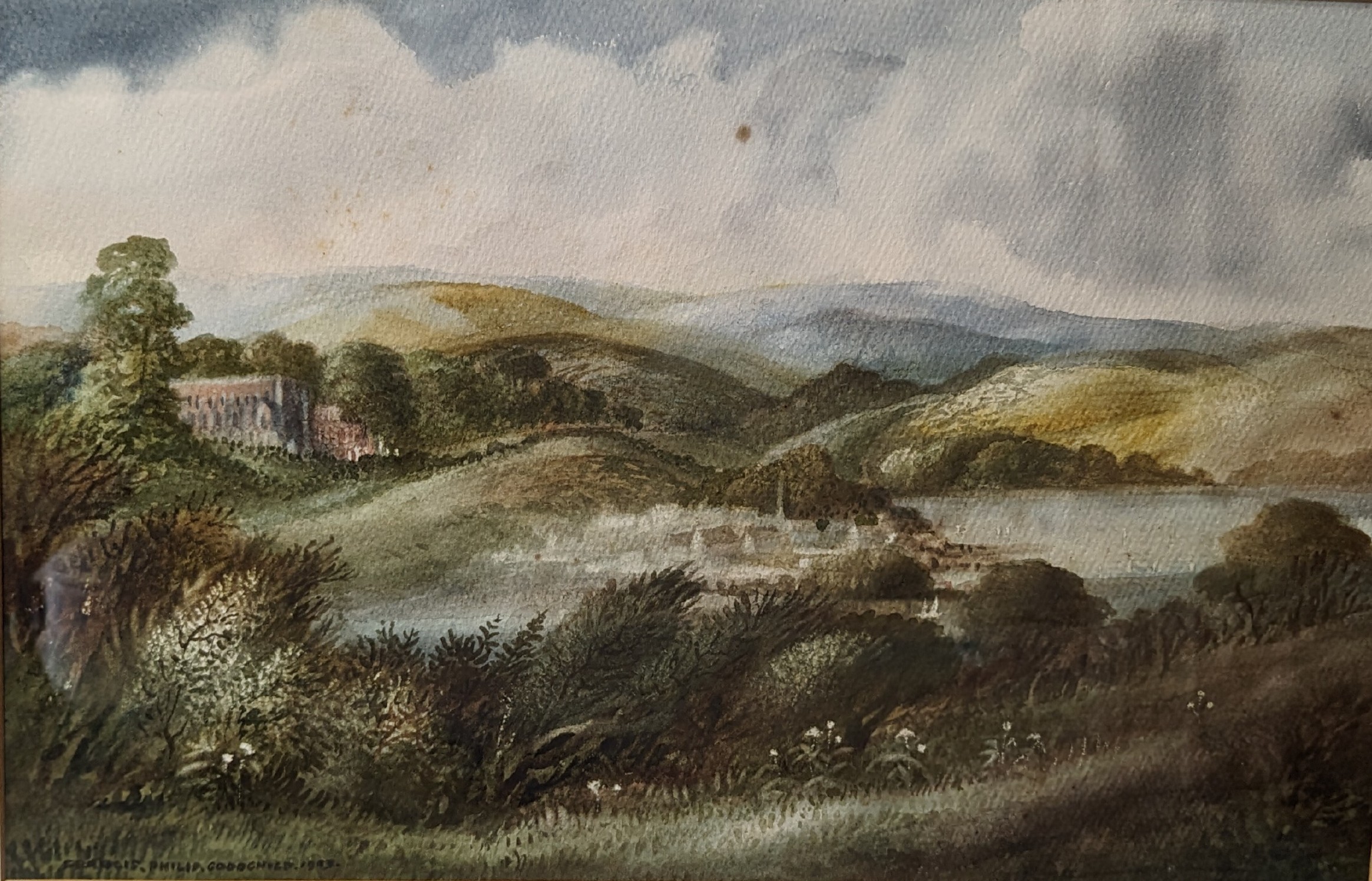 Francis Philip Goodchild (British, 1904-1997), Elgin (?), watercolour, signed and dated 1993, - Image 2 of 3