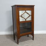 An Antique mahogany Side Cabinet, W 56.5 cm x H 100 cm x D 36.5 cm.