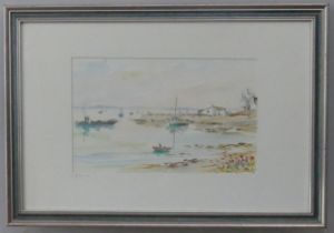 Emile Rocher (French, 1928-2014), Carnac Anse du Po, watercolour, sighed and dated ’90, 24cm x 38cm,