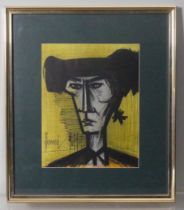 Bernard Buffet (French, 1928-1999), Torrero, lithograph, reverse with authentication label, framed