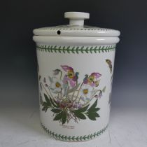 A large Portmeirion 'Botanic Garden' pattern Dough Bin and Cover, H 34cm.