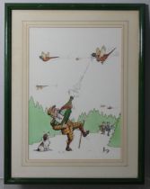 Loon (Sir Alasdair Hilleary, British, 20th Century), "The Boxing Day Shoot" – Christmas ’86,