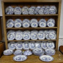 A quantity of Woods 'Yuan' pattern Tablewares, comprising fourteen Soup Plates, thirty Plates of