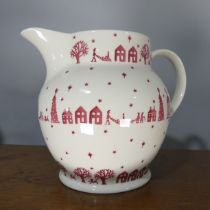 A quantity of Emma Bridgewater pottery 'Christmas Town' Wares, to comprise a large Jug, H 22cm, a