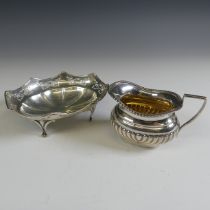 A George V silver Bon Bon Dish, by Boots Pure Drug Company, hallmarked Birmingham, 1919, of shaped