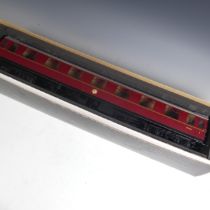 Tower Brass Models, gauge 1 / G scale, 45mm, Mark 1 passenger coach, BR maroon, no. M34157, boxed.