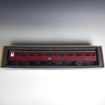Tower Brass Models, gauge 1 / G scale, 45mm, Mark 1 passenger coach, BR maroon, no. M24681, boxed.