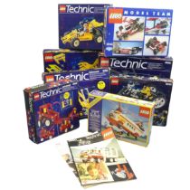 Lego: six Lego Technic sets, all boxed, comprising set nos. 8038, 8044, 8054, 8840, 8855 and 8856,