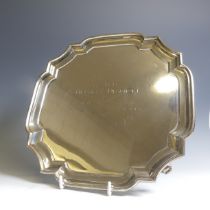 A George VI silver Salver, by Goldsmiths & Silversmiths Co Ltd., hallmarked London, 1940, of