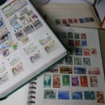Stamps: A collection of Stamps in nine albums and stock books including mint Channel Islands and