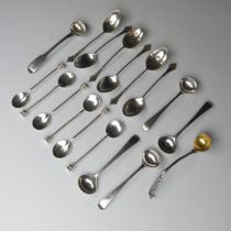 A set of four George III silver Salt Spoons, by George Smith (III) & William Fearn, hallmarked