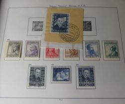 Stamps: A collection of Austrian Stamps, in four albums and loose including 1936 Dollfuss 10s used