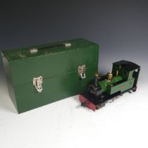 Merlin Loco Works, dual gauge (0/1) radio-controlled Live Steam 'Aubrey' 0-6-0 Tank Locomotive,