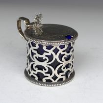 A Victorian silver Mustard Pot, by George John Richards & Edward Charles Brown, hallmarked London,