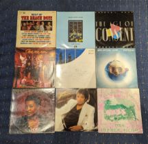 Vinyl Records; A collection of mostly original LP's and Singles, mostly 1980's including Joan