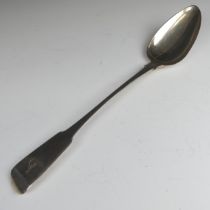 A George IV West Country silver Basting Spoon, by George Ferris, hallmarked Exeter 1821, fiddle