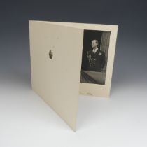 H.M Queen Elizabeth II (1926-2022) signed 1954 Christmas Card, with black and white image of The