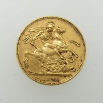 A Victorian gold Sovereign, dated 1898.