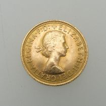 An Elizabeth II gold Sovereign, dated 1968.