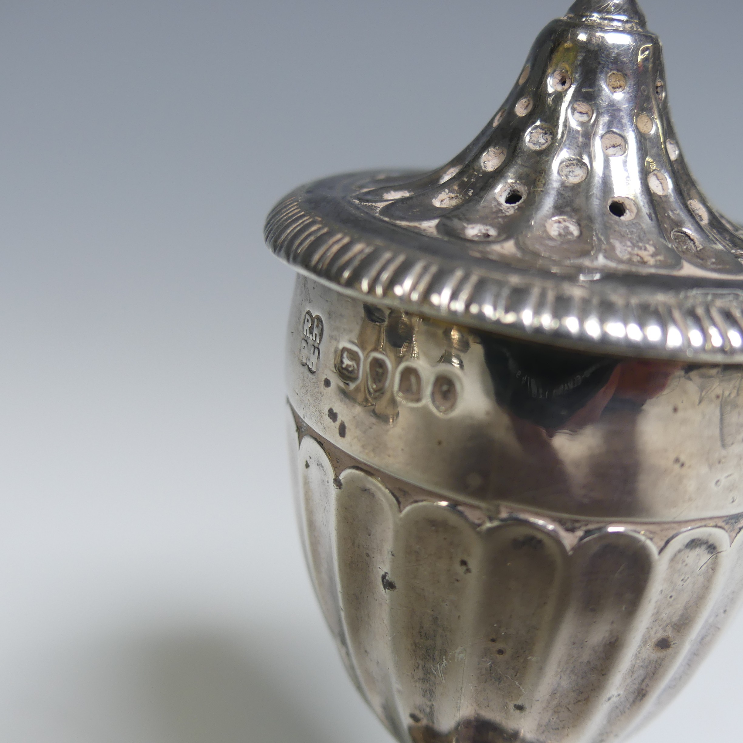 A William IV silver Pepperette, by Jonathan Hayne, hallmarked London 1835, the pierced cover with - Image 12 of 12