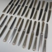 A set of twelve Elizabeth II silver handled Knives, hallmarked for C J Vander Ltd., London 1958/9,