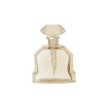 AN ART DECO GLASS SCENT BOTTLE AND STOPPER BY HEINRICH HOFFMAN