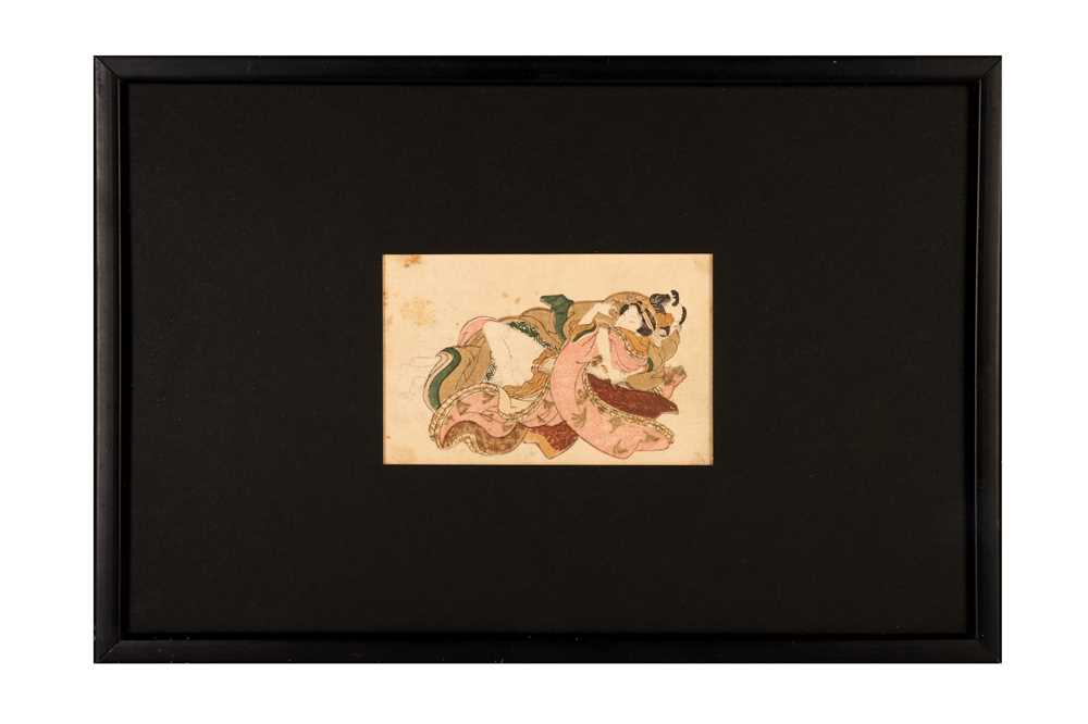 FOUR JAPANESE SHUNGA WOODBLOCK PRINTS - Image 4 of 7