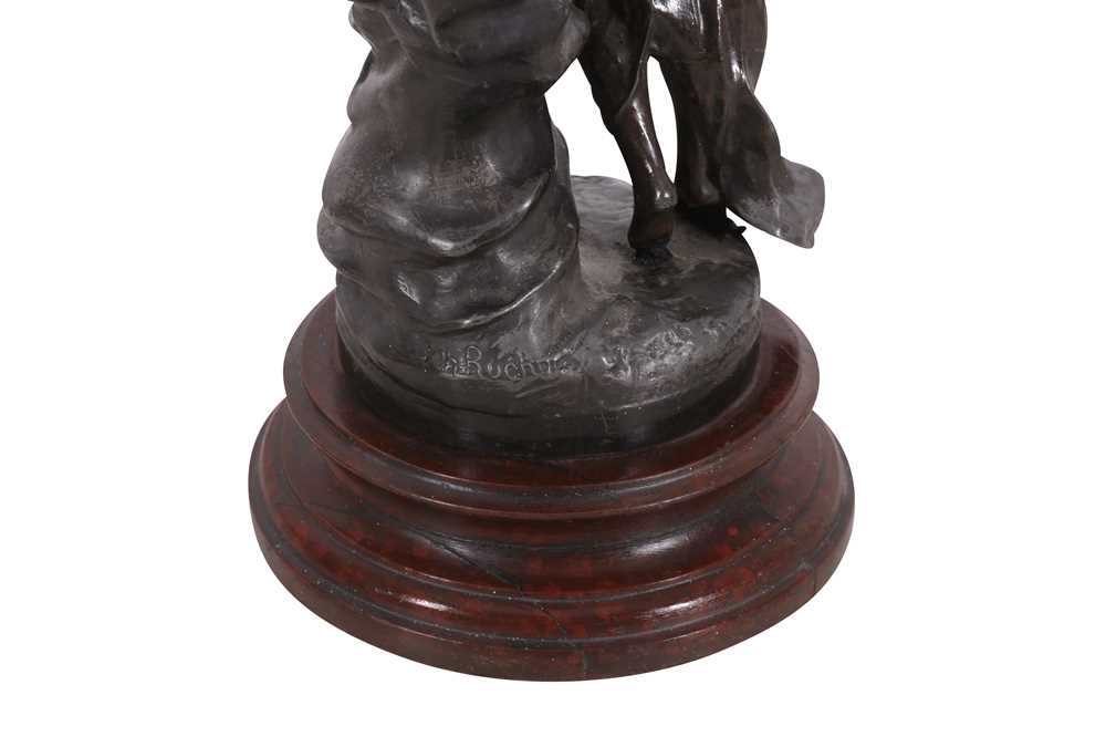 A Spelter Figure Of A Nymph With A Telephone c.1900s - Image 5 of 5