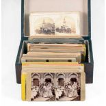 A Box of over 140 Stereo Cards inc 1 by T R Williams.