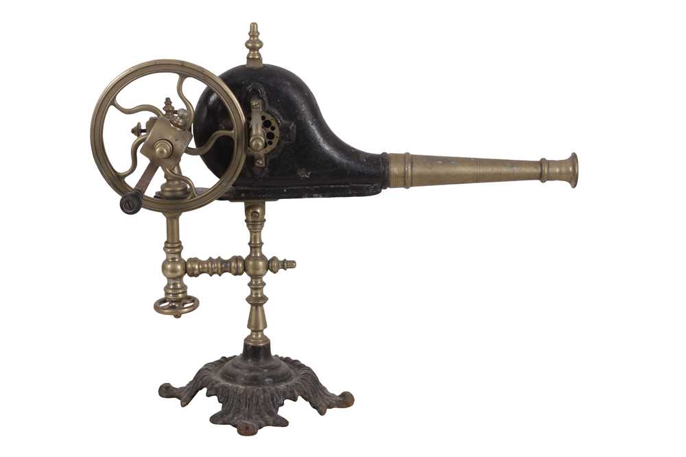 A Ornate Victorian Hand Cranked Mechanical Fire Bellows - Image 2 of 5