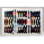 A Limited Edition Kinetic Op-Art Lenticular Abstract by Yaacov Agam.