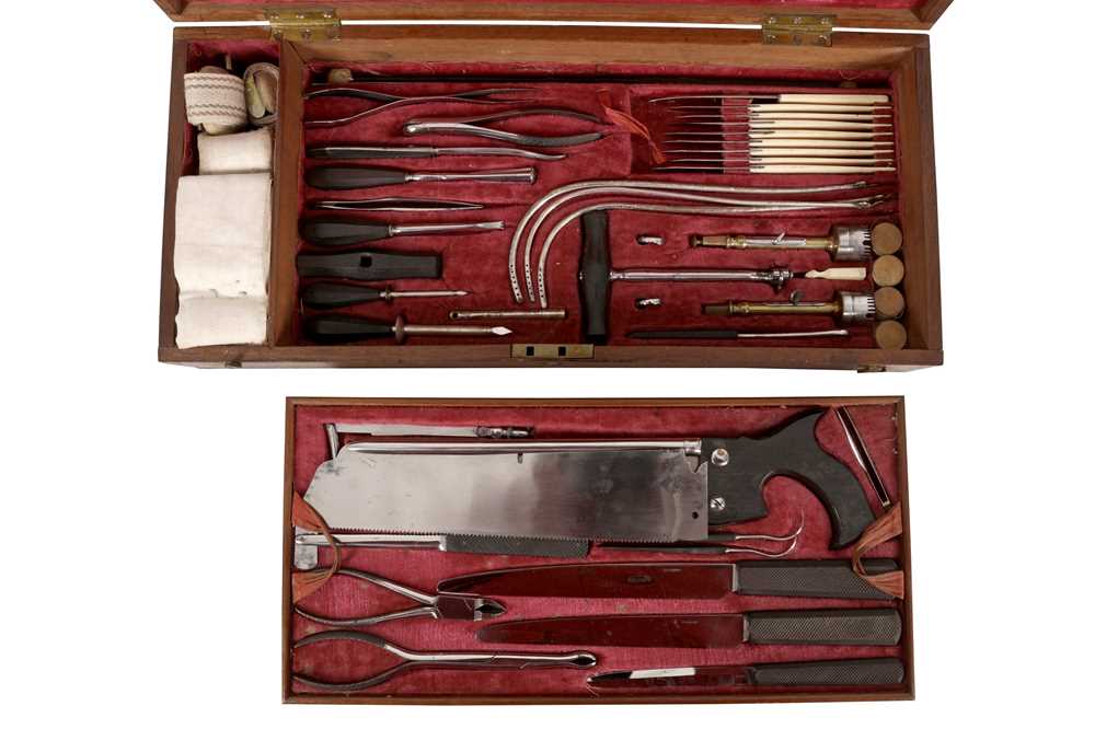 A Stodart & Weis Field Surgeon's Amputation and Surgical Set - Image 2 of 4
